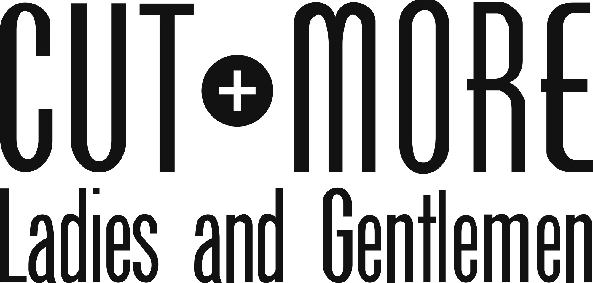 „cut and more Ladies and Gentlemen“-Logo, zur Startseite
